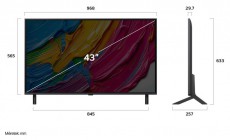 LG 43QNED80A3A 43 colos QNED AI QNED80 4K Smart TV 2025 Televíziók - LED televízió - UHD 4K felbontású - 506683