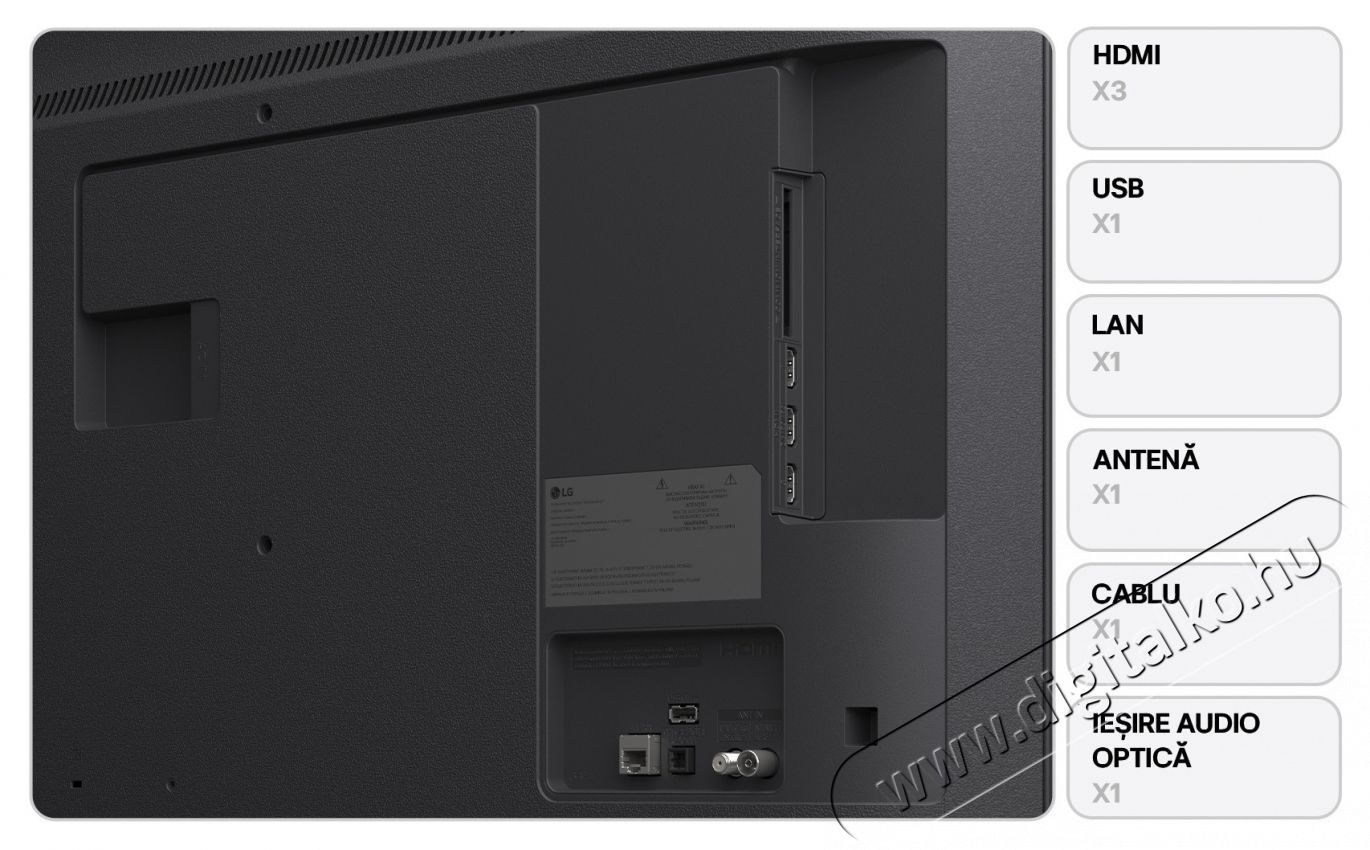 LG LED 55UA74003LB TV, 139 cm, Smart, 4K Ultra HD, G energiaoszt&aacute;ly (2025-&ouml;s modell) Telev&iacute;zi&oacute;k - LED telev&iacute;zi&oacute; - UHD 4K felbont&aacute;s&uacute; - 535413