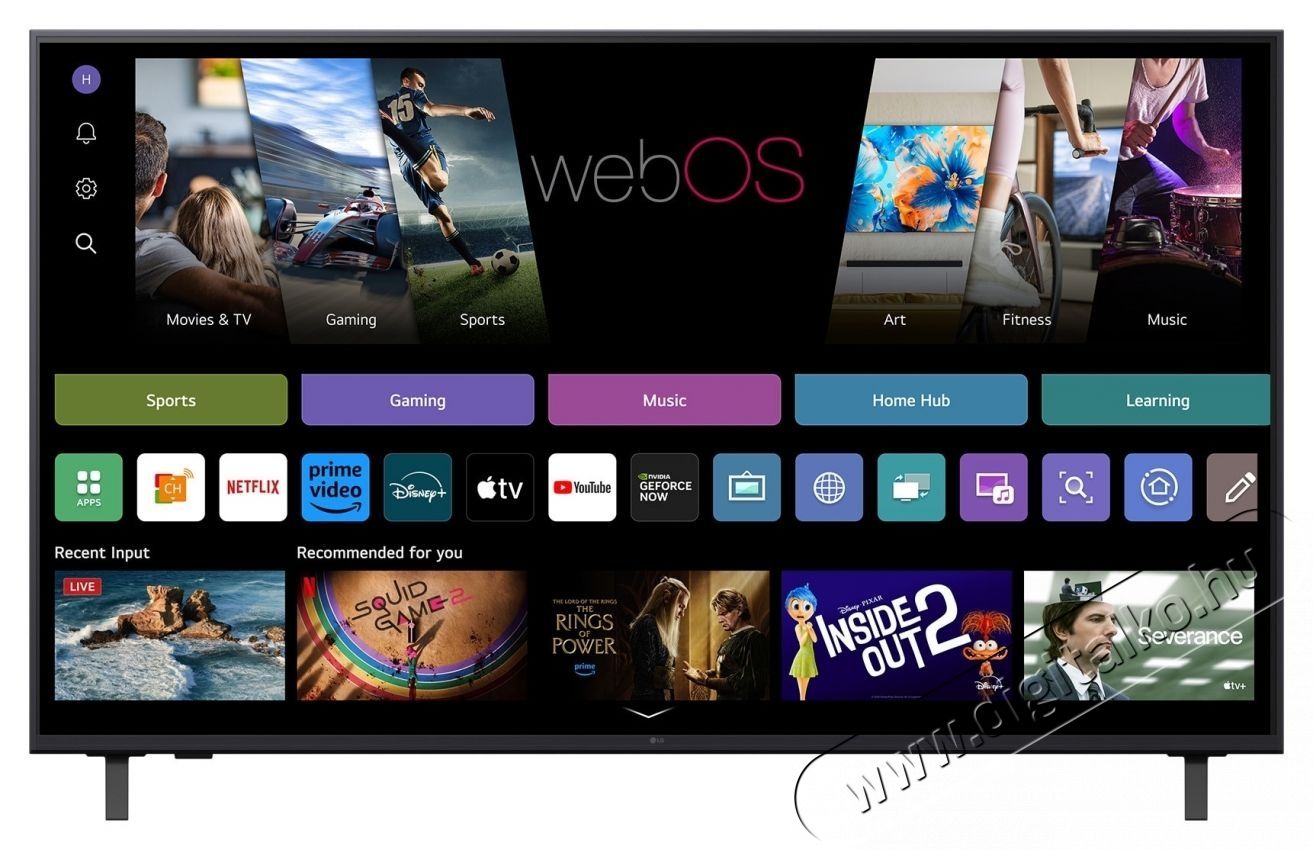 LG LED 55UA74003LB TV, 139 cm, Smart, 4K Ultra HD, G energiaoszt&aacute;ly (2025-&ouml;s modell) Telev&iacute;zi&oacute;k - LED telev&iacute;zi&oacute; - UHD 4K felbont&aacute;s&uacute; - 535413