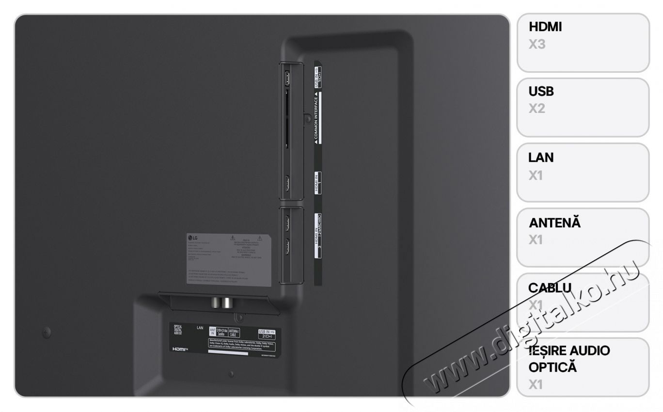 LG LED 86UA74003LB TV, 217 cm, Smart, 4K Ultra HD, F energiaoszt&aacute;ly (2025-&ouml;s modell) Telev&iacute;zi&oacute;k - LED telev&iacute;zi&oacute; - UHD 4K felbont&aacute;s&uacute; - 535418