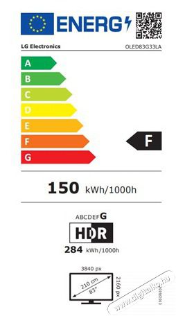 LG OLED83G33LA UHD SMART OLED TV Telev&iacute;zi&oacute;k - OLED telev&iacute;zi&oacute; - UHD 4K felbont&aacute;s&uacute; - 484439
