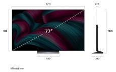 LG OLED77C51LA 77 colos LG OLED evo AI C5 4K Smart TV 2025 Televíziók - OLED televízió - UHD 4K felbontású - 507035