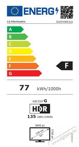 LG OLED55B53LA UHD SMART OLED TV Telev&iacute;zi&oacute;k - OLED telev&iacute;zi&oacute; - UHD 4K felbont&aacute;s&uacute; - 516811