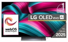 LG OLED55C52LA televízió, 139 cm, Smart, 4K Ultra HD, 100 Hz, F energiaosztály Televíziók - OLED televízió - UHD 4K felbontású - 531138