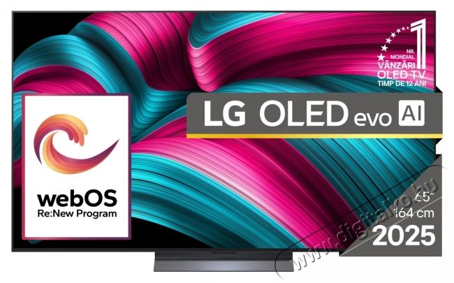 LG OLED65C52LA televízió, 164 cm, Smart, 4K Ultra HD, 100 Hz, F energiaosztály Televíziók - OLED televízió - UHD 4K felbontású - 531139