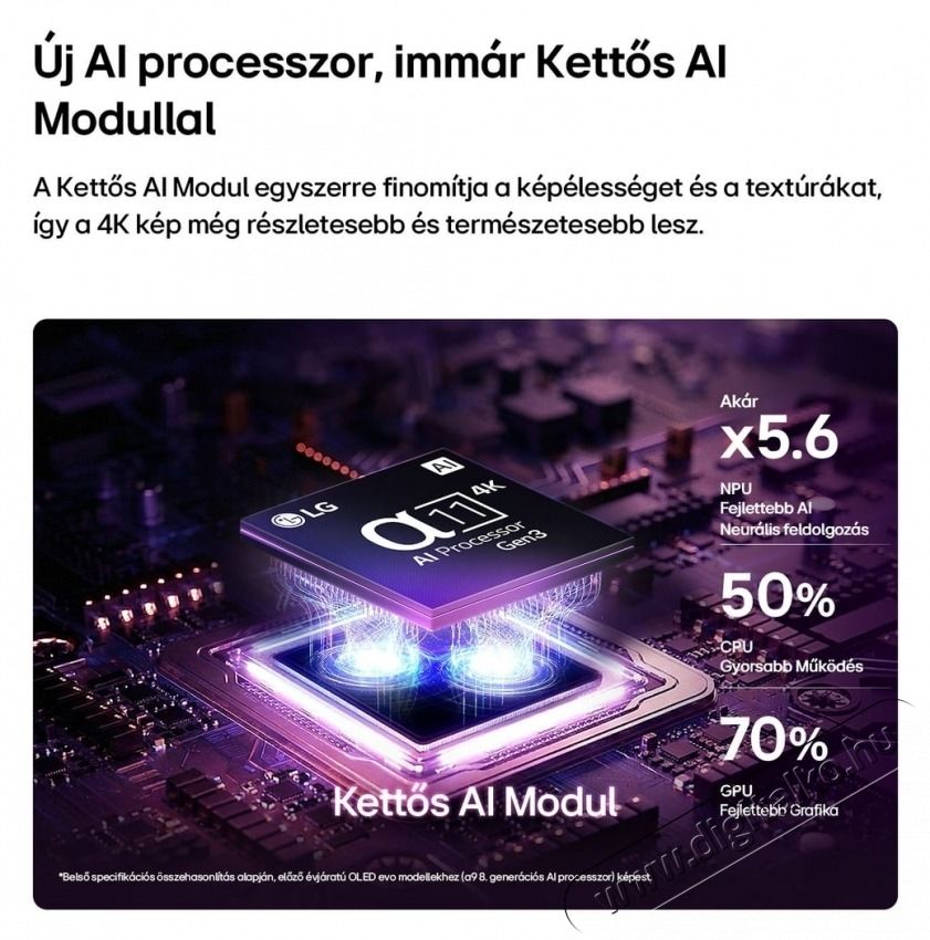 LG OLED55C61LA 55 colos OLED evo AI C6 4K Smart TV 2026 Telev&iacute;zi&oacute;k - OLED telev&iacute;zi&oacute; - UHD 4K felbont&aacute;s&uacute; - 540581