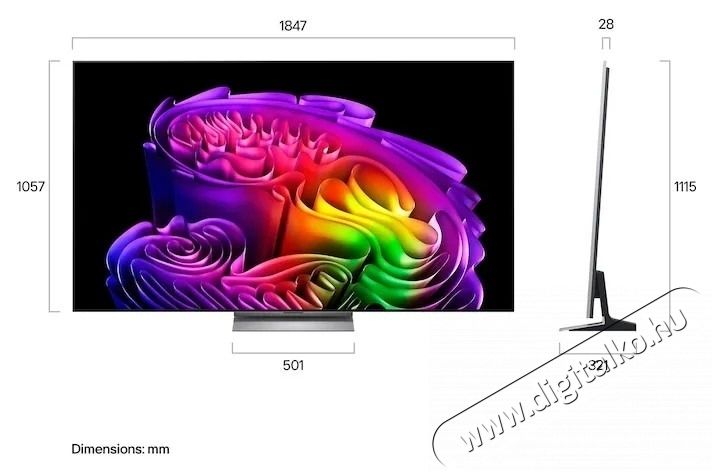 LG OLED77G61LW 77 colos OLED evo AI G6 4K Smart TV 2026 Telev&iacute;zi&oacute;k - OLED telev&iacute;zi&oacute; - UHD 4K felbont&aacute;s&uacute; - 540597