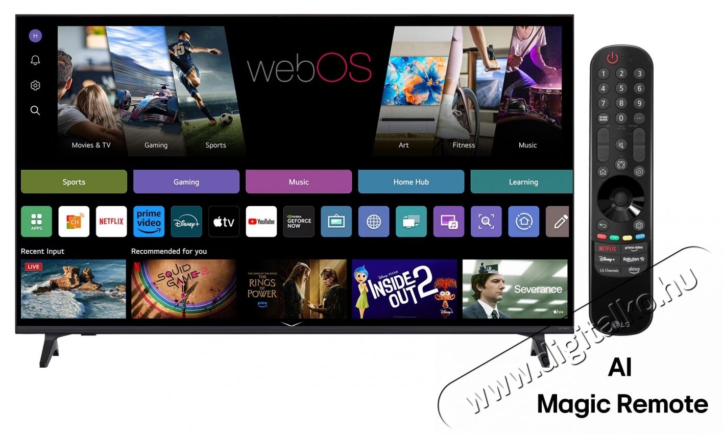 LG QNED 50QNED7EA6B Telev&iacute;zi&oacute;, 126 cm, Smart, 4K Ultra HD, F energiaoszt&aacute;ly Telev&iacute;zi&oacute;k - LED telev&iacute;zi&oacute; - UHD 4K felbont&aacute;s&uacute; - 535419