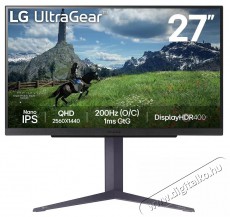 LG UltraGear 27GS85Q-B Iroda és számítástechnika - Monitor - Monitor - 522393
