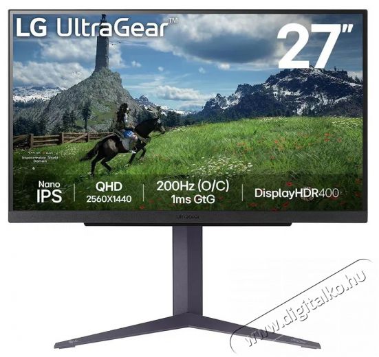 LG UltraGear 27GS85Q-B Iroda és számítástechnika - Monitor - Monitor - 522393