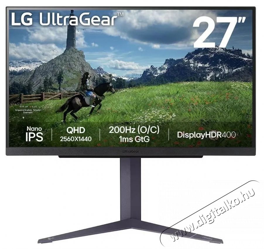 LG UltraGear 27GS85Q-B Monitor Iroda &eacute;s sz&aacute;m&iacute;t&aacute;stechnika - Monitor - Monitor - 513967