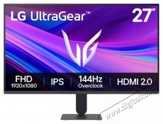 LG UltraGear&trade; G4 Gaming monitor, 27  , Full HD, IPS, 120Hz/144Hz OC. 1ms MBR, HDMI Iroda &eacute;s sz&aacute;m&iacute;t&aacute;stechnika - Monitor - Monitor - 533565