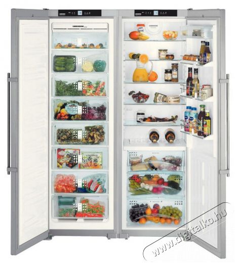 Liebherr SBSes 7253 hűtőszekrény Konyhai termékek - Hűtő, fagyasztó (szabadonálló) - Amerikai típusú Side By Side hűtő - 306007