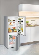 Liebherr CUel 231 alulfagyasztós hűtőszekrény - inox Konyhai termékek - Hűtő, fagyasztó (szabadonálló) - Alulfagyasztós kombinált hűtő - 370048