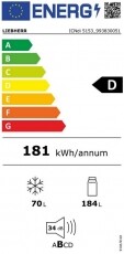 Liebherr ICNdi 5153 beépíthető alulfagyasztós hűtőszekrény Konyhai termékek - Hűtő, fagyasztó (beépíthető) - Alulfagyasztós kombinált hűtő - 370081
