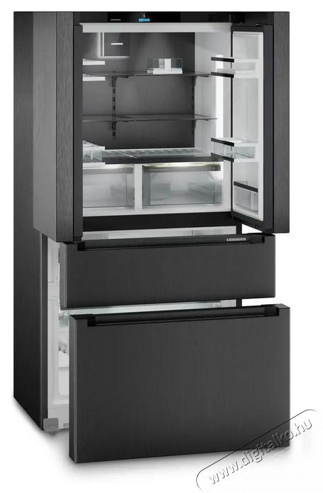 Liebherr MBbsdi 9556 Prime BioFresh NoFrost Francia ajt&oacute;s hűtő-fagyaszt&oacute; 2 fagyaszt&oacute;fi&oacute;kkal, IceMakerrel &eacute;s InfinitySpringgel Konyhai term&eacute;kek - Hűtő, fagyaszt&oacute; (szabadon&aacute;ll&oacute;) - Alulfagyaszt&oacute;s kombin&aacute;lt hűtő - 530892