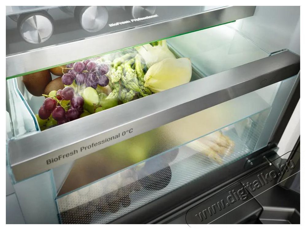 Liebherr MBbsdi 9556 Prime BioFresh NoFrost Francia ajt&oacute;s hűtő-fagyaszt&oacute; 2 fagyaszt&oacute;fi&oacute;kkal, IceMakerrel &eacute;s InfinitySpringgel Konyhai term&eacute;kek - Hűtő, fagyaszt&oacute; (szabadon&aacute;ll&oacute;) - Alulfagyaszt&oacute;s kombin&aacute;lt hűtő - 530892