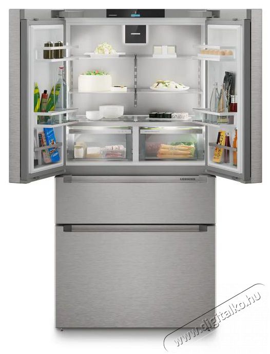 Liebherr MBsddi 9556 Prime BioFresh NoFrost Francia ajt&oacute;s hűtő-fagyaszt&oacute; 2 fagyaszt&oacute;fi&oacute;kkal, IceMakerrel &eacute;s InfinitySpringgel Konyhai term&eacute;kek - Hűtő, fagyaszt&oacute; (szabadon&aacute;ll&oacute;) - Alulfagyaszt&oacute;s kombin&aacute;lt hűtő - 530893