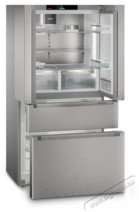 Liebherr MBsddi 9556 Prime BioFresh NoFrost Francia ajt&oacute;s hűtő-fagyaszt&oacute; 2 fagyaszt&oacute;fi&oacute;kkal, IceMakerrel &eacute;s InfinitySpringgel Konyhai term&eacute;kek - Hűtő, fagyaszt&oacute; (szabadon&aacute;ll&oacute;) - Alulfagyaszt&oacute;s kombin&aacute;lt hűtő - 530893
