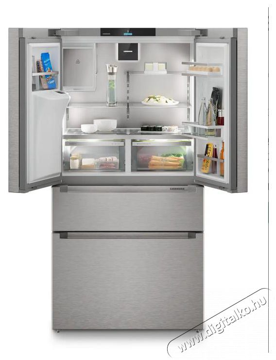 Liebherr MBsddi 9558 Prime BioFresh NoFrost Francia ajt&oacute;s hűtő-fagyaszt&oacute;szekr&eacute;ny 2 fagyaszt&oacute;fi&oacute;kkal, v&iacute;z- &eacute;s j&eacute;gkockaadagol&oacute;val Konyhai term&eacute;kek - Hűtő, fagyaszt&oacute; (szabadon&aacute;ll&oacute;) - Alulfagyaszt&oacute;s kombin&aacute;lt hűtő - 530891