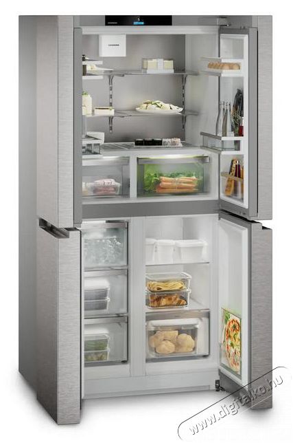 Liebherr MBsddi 9024 Plus BioFresh NoFrost 4 ajt&oacute;s francia ajt&oacute;s hűtő-fagyaszt&oacute; j&eacute;gk&eacute;sz&iacute;tővel Konyhai term&eacute;kek - Hűtő, fagyaszt&oacute; (szabadon&aacute;ll&oacute;) - Alulfagyaszt&oacute;s kombin&aacute;lt hűtő - 530902