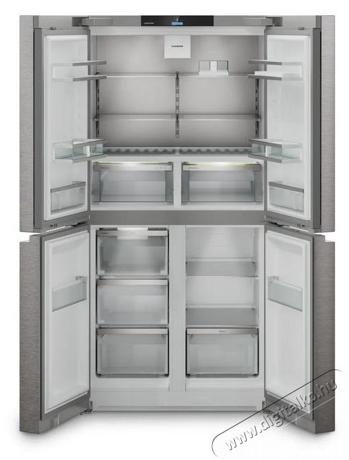 Liebherr MBsddi 9024 Plus BioFresh NoFrost 4 ajt&oacute;s francia ajt&oacute;s hűtő-fagyaszt&oacute; j&eacute;gk&eacute;sz&iacute;tővel Konyhai term&eacute;kek - Hűtő, fagyaszt&oacute; (szabadon&aacute;ll&oacute;) - Alulfagyaszt&oacute;s kombin&aacute;lt hűtő - 530902