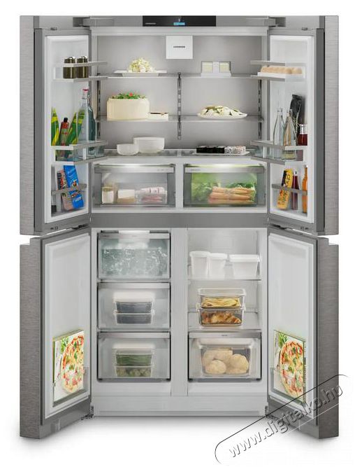 Liebherr MBsddi 9024 Plus BioFresh NoFrost 4 ajt&oacute;s francia ajt&oacute;s hűtő-fagyaszt&oacute; j&eacute;gk&eacute;sz&iacute;tővel Konyhai term&eacute;kek - Hűtő, fagyaszt&oacute; (szabadon&aacute;ll&oacute;) - Alulfagyaszt&oacute;s kombin&aacute;lt hűtő - 530902