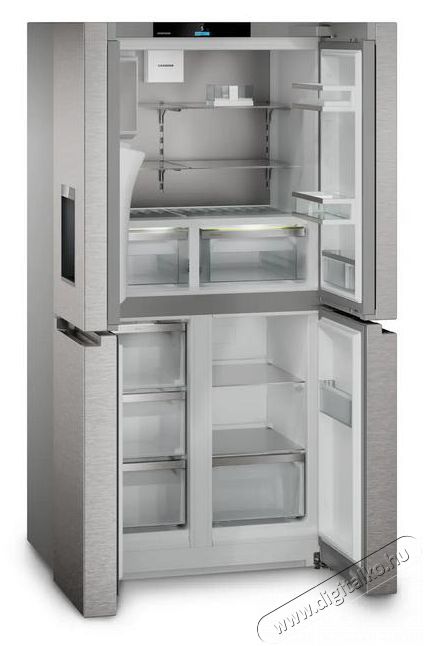 Liebherr MBsddi 9028 Plus BioFresh NoFrost 4 ajt&oacute;s francia ajt&oacute;s hűtő-fagyaszt&oacute; v&iacute;z- &eacute;s j&eacute;gkocka adagol&oacute;val Konyhai term&eacute;kek - Hűtő, fagyaszt&oacute; (szabadon&aacute;ll&oacute;) - Alulfagyaszt&oacute;s kombin&aacute;lt hűtő - 530899