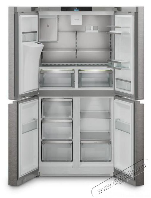 Liebherr MBsddi 9028 Plus BioFresh NoFrost 4 ajt&oacute;s francia ajt&oacute;s hűtő-fagyaszt&oacute; v&iacute;z- &eacute;s j&eacute;gkocka adagol&oacute;val Konyhai term&eacute;kek - Hűtő, fagyaszt&oacute; (szabadon&aacute;ll&oacute;) - Alulfagyaszt&oacute;s kombin&aacute;lt hűtő - 530899