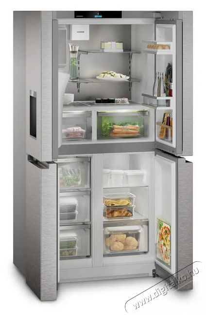 Liebherr MBsddi 9028 Plus BioFresh NoFrost 4 ajt&oacute;s francia ajt&oacute;s hűtő-fagyaszt&oacute; v&iacute;z- &eacute;s j&eacute;gkocka adagol&oacute;val Konyhai term&eacute;kek - Hűtő, fagyaszt&oacute; (szabadon&aacute;ll&oacute;) - Alulfagyaszt&oacute;s kombin&aacute;lt hűtő - 530899