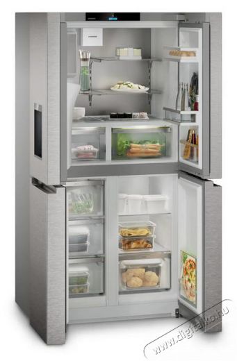 Liebherr MBsddi 9028 Plus BioFresh NoFrost 4 ajt&oacute;s francia ajt&oacute;s hűtő-fagyaszt&oacute; v&iacute;z- &eacute;s j&eacute;gkocka adagol&oacute;val Konyhai term&eacute;kek - Hűtő, fagyaszt&oacute; (szabadon&aacute;ll&oacute;) - Alulfagyaszt&oacute;s kombin&aacute;lt hűtő - 530899