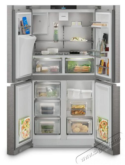 Liebherr MBsddi 9028 Plus BioFresh NoFrost 4 ajt&oacute;s francia ajt&oacute;s hűtő-fagyaszt&oacute; v&iacute;z- &eacute;s j&eacute;gkocka adagol&oacute;val Konyhai term&eacute;kek - Hűtő, fagyaszt&oacute; (szabadon&aacute;ll&oacute;) - Alulfagyaszt&oacute;s kombin&aacute;lt hűtő - 530899