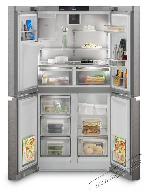 Liebherr MBsddi 9058 Prime BioFresh NoFrost 4 ajt&oacute;s francia ajt&oacute;s hűtő-fagyaszt&oacute; v&iacute;z- &eacute;s j&eacute;gkocka adagol&oacute;val Konyhai term&eacute;kek - Hűtő, fagyaszt&oacute; (szabadon&aacute;ll&oacute;) - Alulfagyaszt&oacute;s kombin&aacute;lt hűtő - 530898