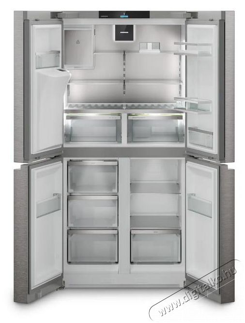 Liebherr MBsddi 9058 Prime BioFresh NoFrost 4 ajt&oacute;s francia ajt&oacute;s hűtő-fagyaszt&oacute; v&iacute;z- &eacute;s j&eacute;gkocka adagol&oacute;val Konyhai term&eacute;kek - Hűtő, fagyaszt&oacute; (szabadon&aacute;ll&oacute;) - Alulfagyaszt&oacute;s kombin&aacute;lt hűtő - 530898