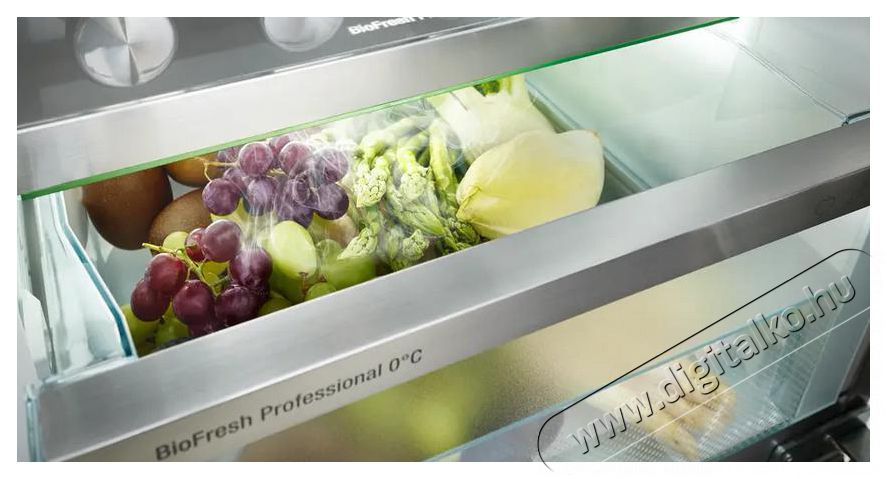 Liebherr MBsddi 9058 Prime BioFresh NoFrost 4 ajt&oacute;s francia ajt&oacute;s hűtő-fagyaszt&oacute; v&iacute;z- &eacute;s j&eacute;gkocka adagol&oacute;val Konyhai term&eacute;kek - Hűtő, fagyaszt&oacute; (szabadon&aacute;ll&oacute;) - Alulfagyaszt&oacute;s kombin&aacute;lt hűtő - 530898