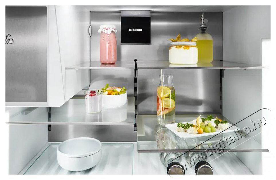 Liebherr MBsddi 9524 Plus BioFresh NoFrost Francia ajt&oacute;s hűtő-fagyaszt&oacute; 2 fagyaszt&oacute;fi&oacute;kkal &eacute;s IceMakerrel Konyhai term&eacute;kek - Hűtő, fagyaszt&oacute; (szabadon&aacute;ll&oacute;) - Alulfagyaszt&oacute;s kombin&aacute;lt hűtő - 530897