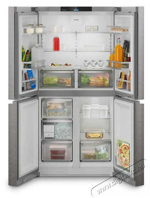 Liebherr Msdd 9012 Pure NoFrost 4 ajt&oacute;s francia ajt&oacute;s hűtő-fagyaszt&oacute; EasyTwist-Ice rendszerrel Konyhai term&eacute;kek - Hűtő, fagyaszt&oacute; (szabadon&aacute;ll&oacute;) - Alulfagyaszt&oacute;s kombin&aacute;lt hűtő - 530903