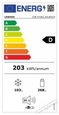 Liebherr KGN 57Vd03 Kombin&aacute;lt hűtőszekr&eacute;ny  Konyhai term&eacute;kek - Hűtő, fagyaszt&oacute; (szabadon&aacute;ll&oacute;) - Alulfagyaszt&oacute;s kombin&aacute;lt hűtő - 494757