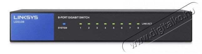 Linksys SMB LGS108 8port 10/100/1000Mbps LAN nem menedzselhető asztali Switch Iroda és számítástechnika - Hálózat - Switch