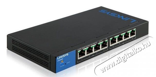 Linksys SMB LGS308P 8port POE+ GbE LAN Smart menedzselhető asztali Switch Iroda és számítástechnika - Hálózat - Switch - 326056