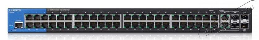 Linksys SMB LGS552 48port GbE LAN 2port GbE combo RJ45/SFP és 2port 10GbE SFP+ L2 menedzselhető Switch Iroda és számítástechnika - Hálózat - Switch - 326063