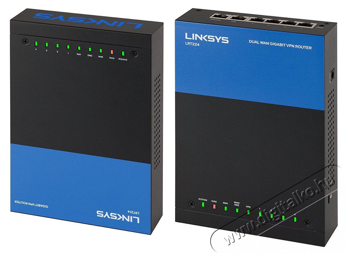 Linksys SMB LRT224 4port LAN 10/100/1000Mbps Dual WAN VPN Router Iroda és számítástechnika - Hálózat - Router - 326066