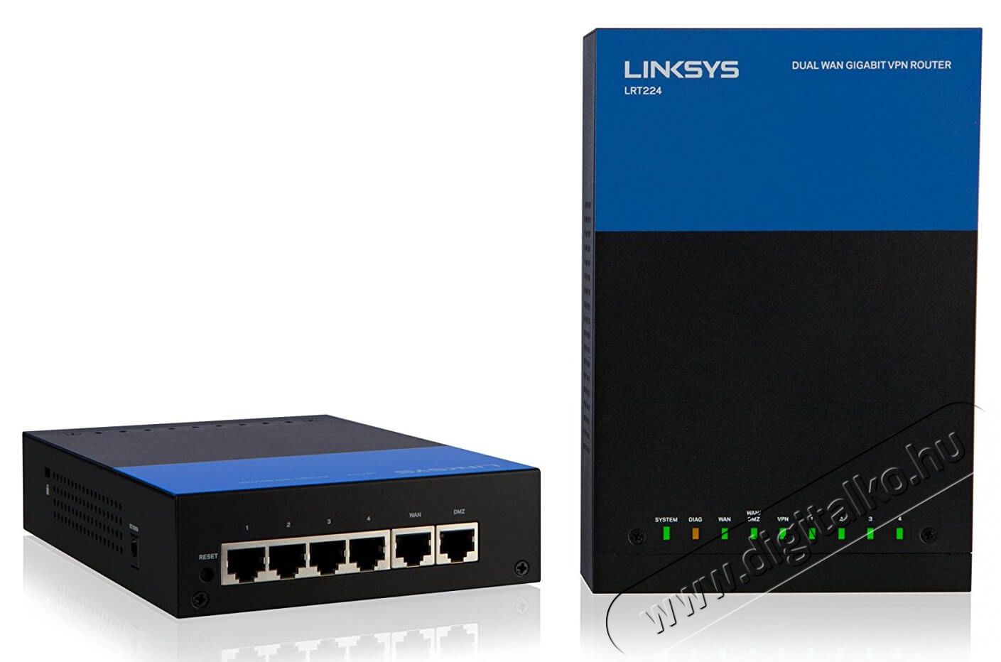 Linksys SMB LRT224 4port LAN 10/100/1000Mbps Dual WAN VPN Router Iroda és számítástechnika - Hálózat - Router - 326066