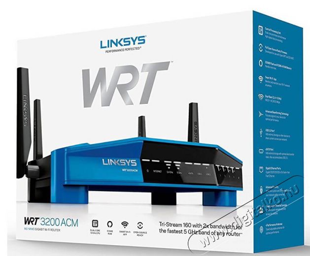 Linksys WRT3200ACM vezeték nélküli Gigabit Smart Router Iroda és számítástechnika - Hálózat - Router - 326075