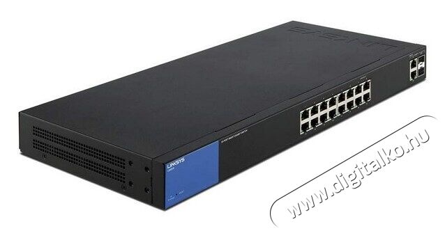 Linksys SMB LGS318 16port GbE LAN 2port combo RJ45/SFP smart menedzselhető switch Iroda és számítástechnika - Hálózat - Switch - 326057