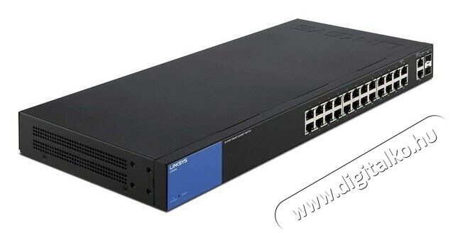 Linksys SMB LGS326 24port (+2 combo RJ45/SFP) GbE LAN Smart menedzselhető Switch Iroda és számítástechnika - Hálózat - Switch - 326059
