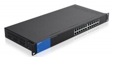 Linksys SMB LGS124P 24port POE+ 10/100/1000Mbps LAN nem menedzselhető Switch Iroda és számítástechnika - Hálózat - Switch - 326054