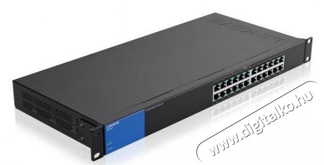 Linksys SMB LGS124P 24port POE+ 10/100/1000Mbps LAN nem menedzselhető Switch Iroda és számítástechnika - Hálózat - Switch - 326054