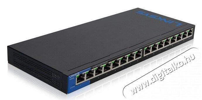 Linksys SMB LGS116 16port 10/100/1000Mbps LAN nem menedzselhető asztali Switch Iroda és számítástechnika - Hálózat - Switch - 326051