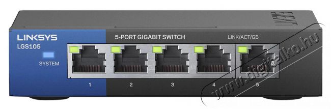 Linksys SMB LGS105 5port nem menedzselhető asztali Switch - 10/100/1000Mbps LAN Iroda és számítástechnika - Hálózat - Switch - 369733